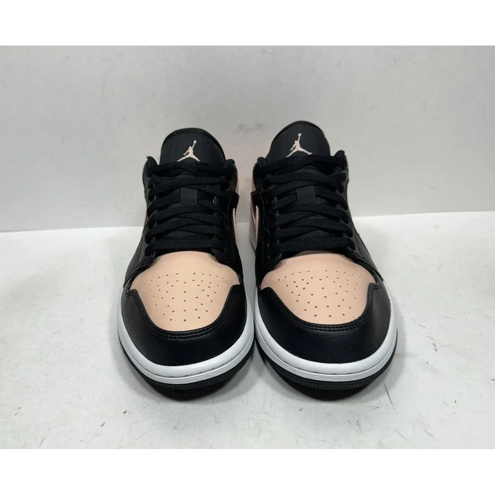Nike Air Jordan 1 Low Crimson Tint Black Pink Men's Size 9 553558-034 Shoes